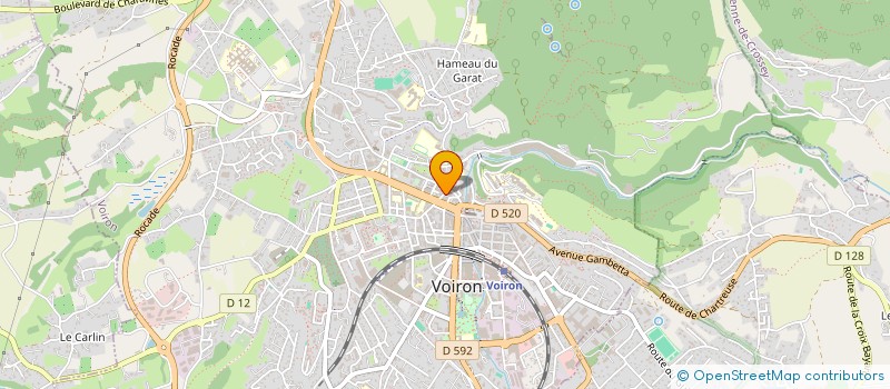 localisation de l'entreprise GOURMANDISE LINGERIE à VOIRON