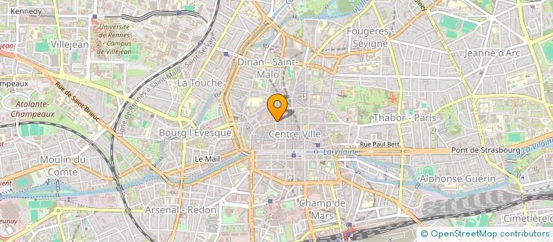 localisation de l'entreprise GOURMANDISES à RENNES