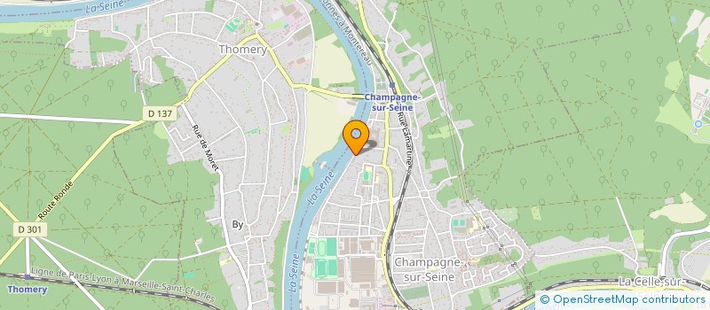 localisation de l'entreprise GOURMANDISES  CHAMPAGNE-SUR-SEINE