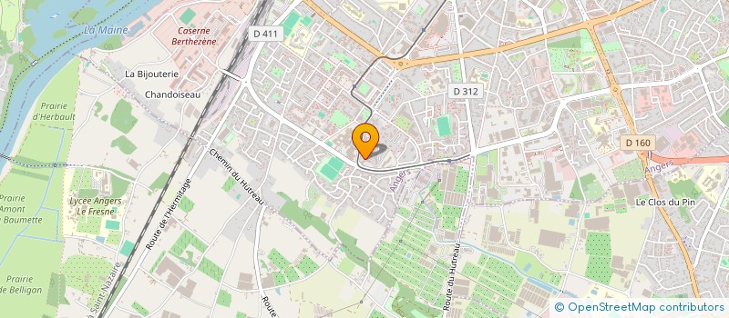 localisation de l'entreprise GOURMANDISES CULTURELLES à ANGERS