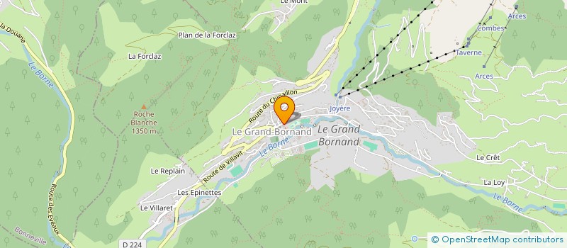 localisation de l'entreprise GOURMANDISES D'ANTAN 74 à LE GRAND-BORNAND