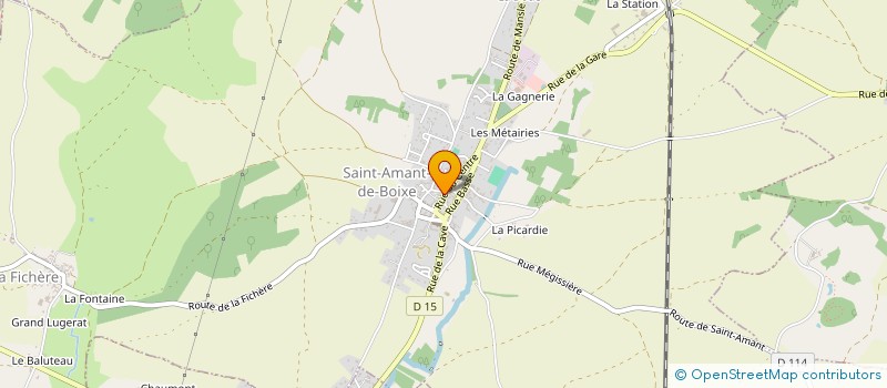 localisation de l'entreprise GOURMANDISES DE LA BOIXE  SAINT-AMANT-DE-BOIXE