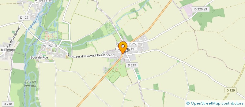 localisation de l'entreprise GOURMANDISES DES EGLISES  LES EGLISES-D'ARGENTEUIL