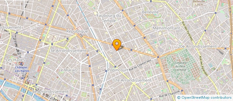 localisation de l'entreprise GOURMANDISES PARMENTIER  PARIS