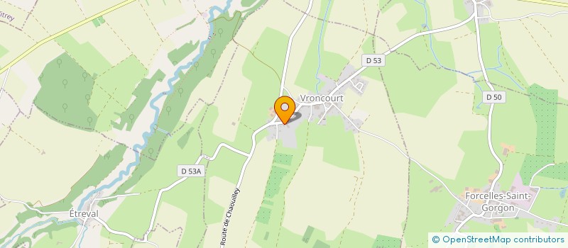 localisation de l'entreprise GOURMANDISES PAYSANNES  VRONCOURT