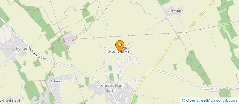 localisation de l'entreprise GOURMANDISIMMO  FERRIERES-HAUT-CLOCHER