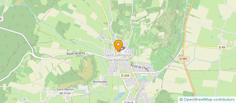 localisation de l'entreprise GOURMANDIZ - SERVICES ET PORTAGE DE REPAS A DOMICILE  SAINT-GENGOUX-LE-NATIONAL