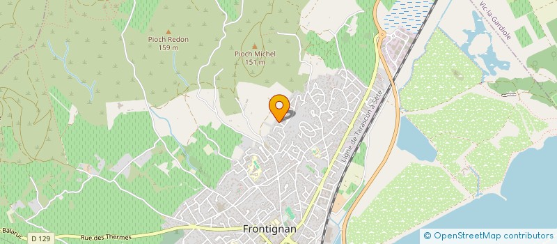 localisation de l'entreprise GOURMANEO à FRONTIGNAN