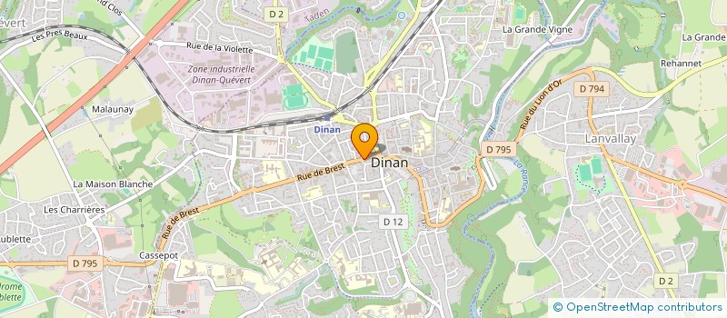 localisation de l'entreprise GOURMANVIN à DINAN