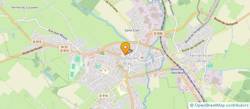 localisation de l'entreprise GOURMAY EN BRAY  GOURNAY-EN-BRAY