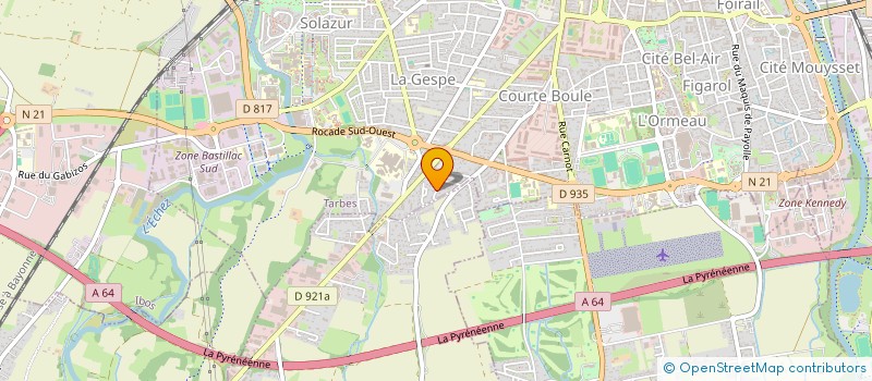 localisation de l'entreprise GOURMEO  TARBES