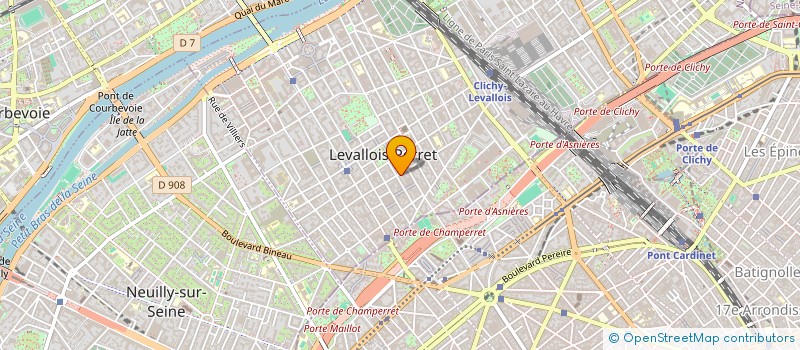 localisation de l'entreprise GOURMET à LEVALLOIS-PERRET