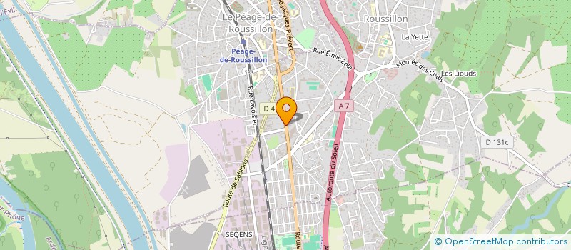 localisation de l'entreprise GOURMET AND CO à ROUSSILLON
