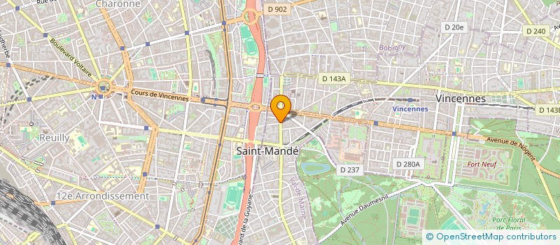 localisation de l'entreprise GOURMET D'ASIE à SAINT-MANDE