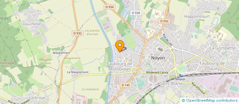 localisation de l'entreprise GOURMET DE NOYON  NOYON