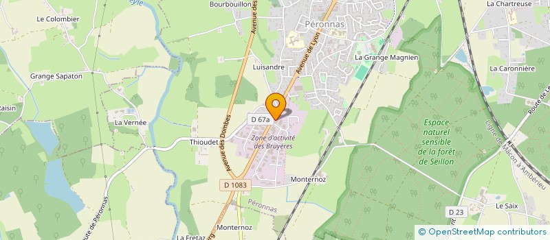 localisation de l'entreprise GOURMET DE PERONNAS  PERONNAS