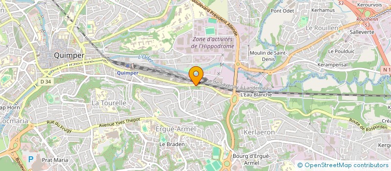 localisation de l'entreprise GOURMET DELICE à QUIMPER