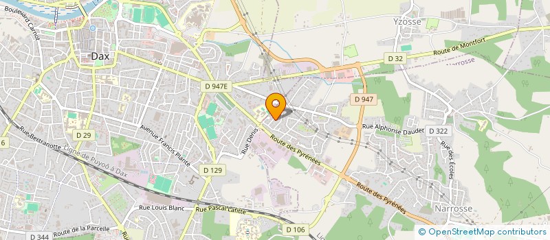 localisation de l'entreprise GOURMET DES LANDES à NARROSSE