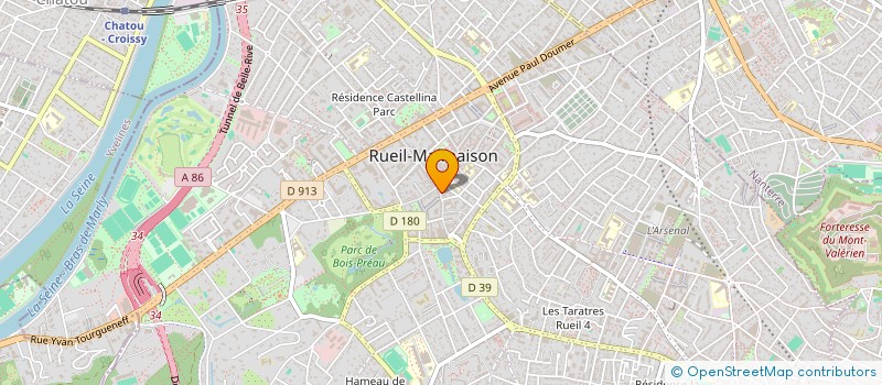 localisation de l'entreprise GOURMET DU CHATEAU à RUEIL-MALMAISON