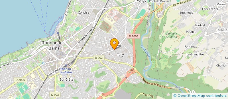 localisation de l'entreprise GOURMET EVENEMENTIEL à THONON-LES-BAINS