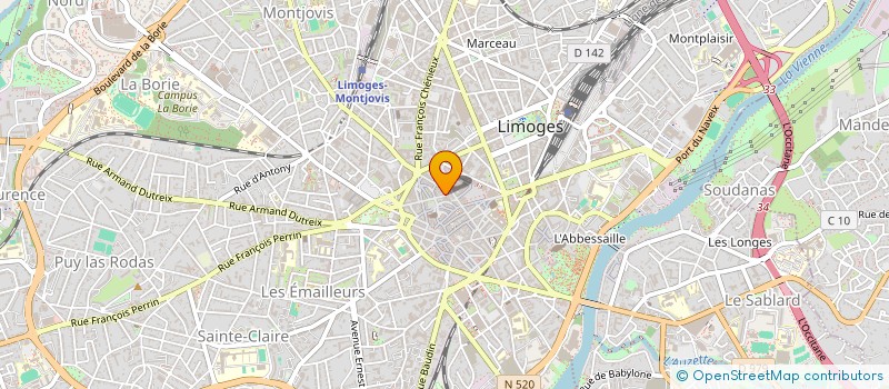 localisation de l'entreprise GOURMET GANDIA FRANCE à LIMOGES