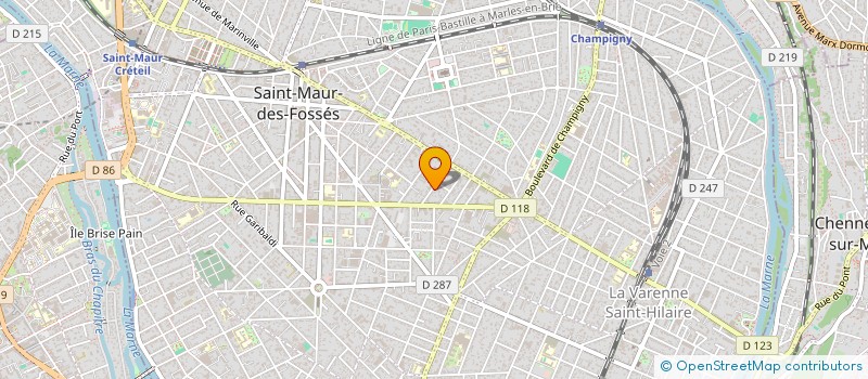 localisation de l'entreprise GOURMETS ASSOCIES à SAINT-MAUR-DES-FOSSES