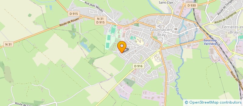 localisation de l'entreprise GOURNAY TENNIS DE TABLE  GOURNAY-EN-BRAY