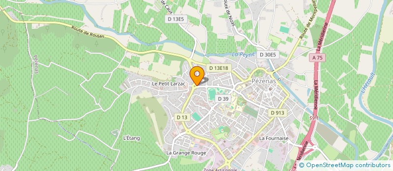 localisation de l'entreprise GOUROU ANDRE à PEZENAS