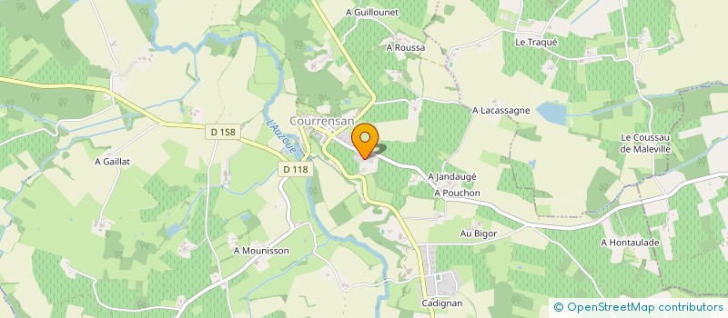 localisation de l'entreprise GOURRAGNE MAPS à GONDRIN