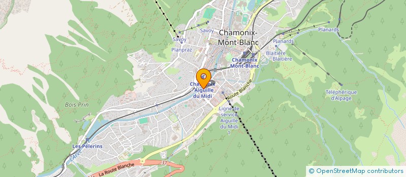 localisation de l'entreprise GOURVENEC CLAUDE  CHAMONIX-MONT-BLANC