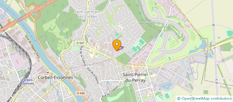 localisation de l'entreprise GOURY à SAINT-GERMAIN-LES-CORBEIL