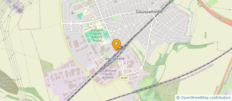 localisation de l'entreprise GOUSSAINVILLE AUTO ECOLE  GOUSSAINVILLE