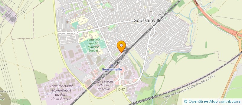 localisation de l'entreprise GOUSSAINVILLE CROUSTI PAIN à GOUSSAINVILLE