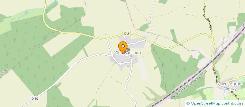 localisation de l'entreprise GOUSSANCOURTOISE  GOUSSANCOURT