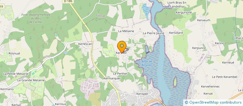 localisation de l'entreprise GOUSSAULT - KERVILOR  LA TRINITE SUR MER