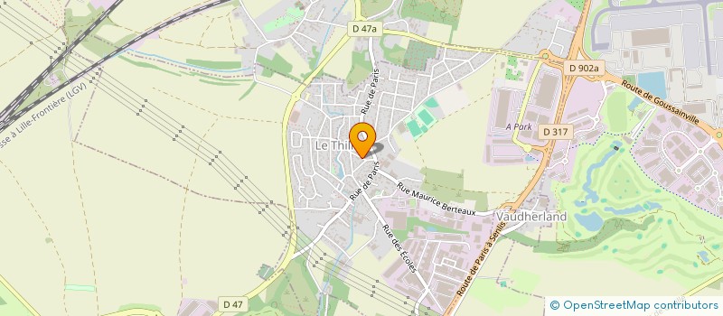 localisation de l'entreprise GOUSSIMMO  LE THILLAY