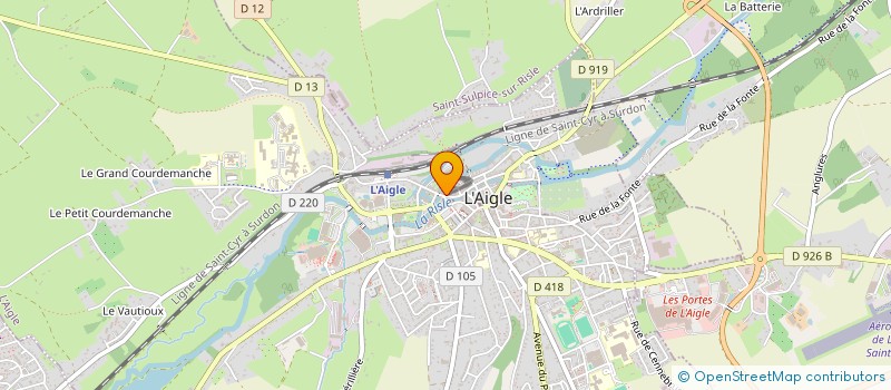 localisation de l'entreprise GOUSSIN - HUET - MICHALAK à L'AIGLE
