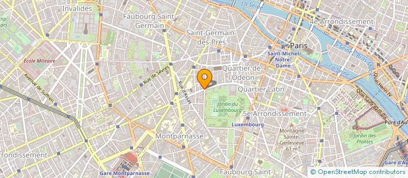 localisation de l'entreprise GOUST J.-P.-MILLET.BRICHARD M.-C.-NOT P.  PARIS