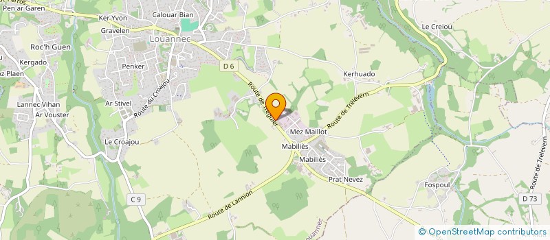 localisation de l'entreprise GOUSTINE  LOUANNEC