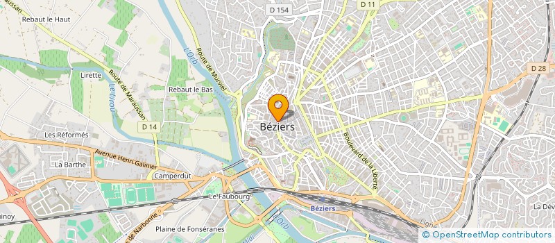 localisation de l'entreprise GOUT A NOU  BEZIERS