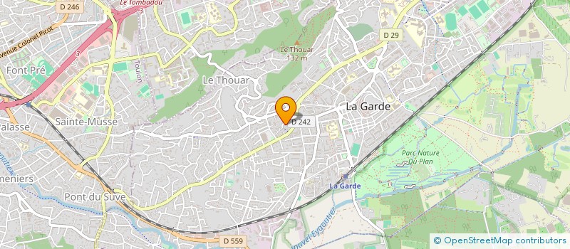 localisation de l'entreprise GOUT'A'TOUT à LA GARDE