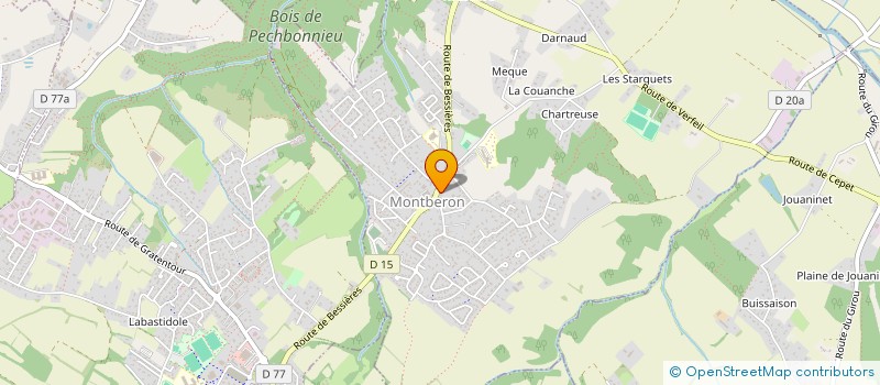 localisation de l'entreprise GOUT ET FRAICHEUR  MONTBERON