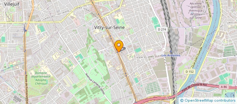 localisation de l'entreprise GOUT ET SAVEURS à VITRY-SUR-SEINE