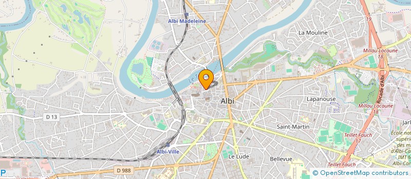 localisation de l'entreprise GOUT ET SAVEURS ALBI à ALBI