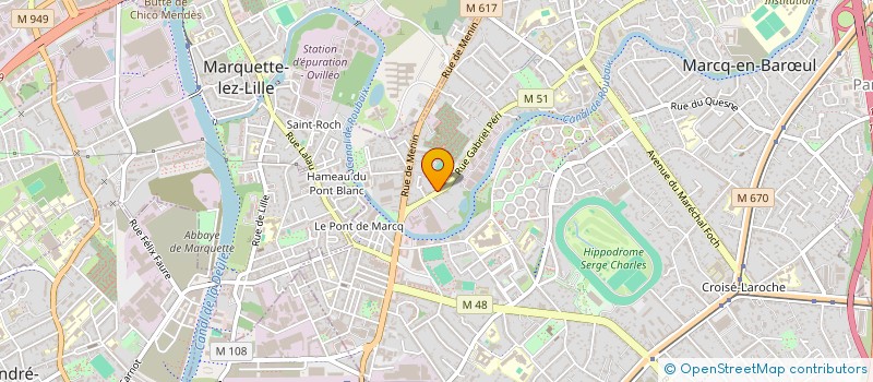 localisation de l'entreprise GOUTAS GROUPE à MARCQ-EN-BARŒUL