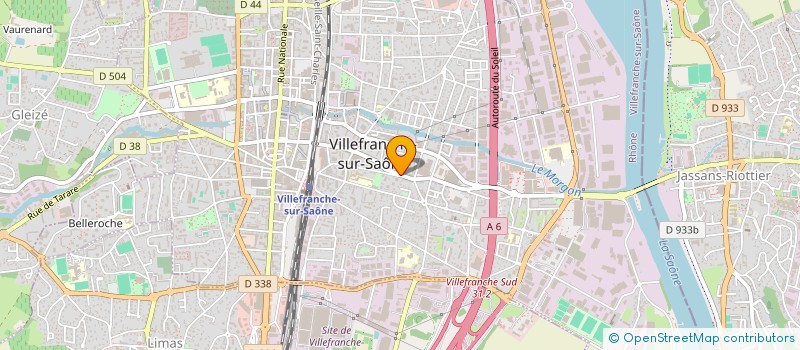 localisation de l'entreprise GOUTERON SARL à VILLEFRANCHE-SUR-SAONE