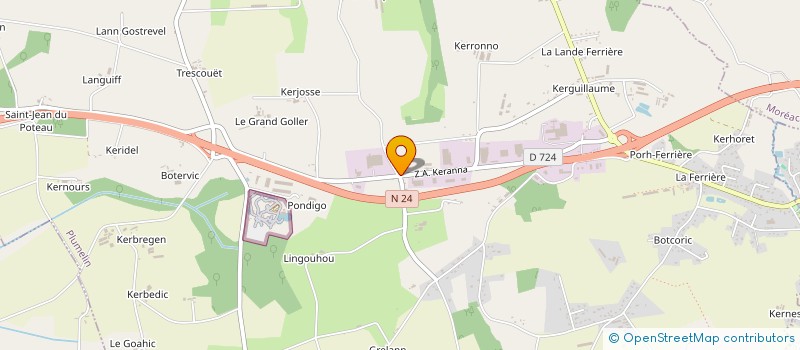 localisation de l'entreprise GOUTERS MAGIQUES HOLDING  PLUMELIN