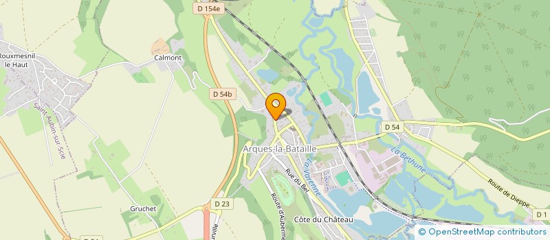 localisation de l'entreprise GOUTEUX COCHARD  ARQUES-LA-BATAILLE