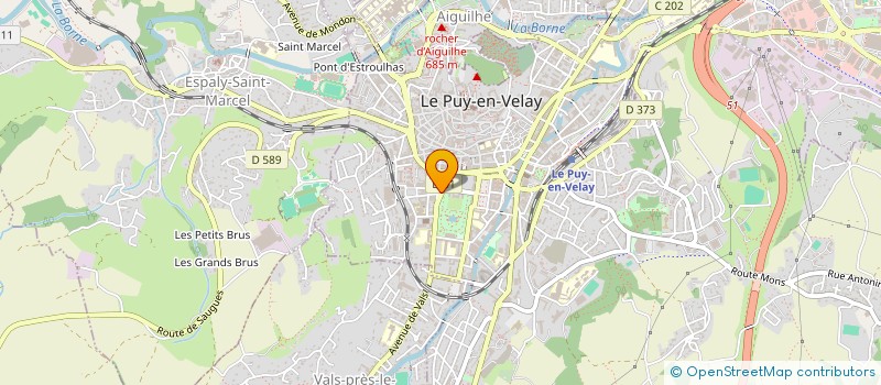 localisation de l'entreprise GOUTEYRON IMMOBILIER à LE PUY-EN-VELAY