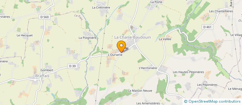localisation de l'entreprise GOUTIERE à BRECEY